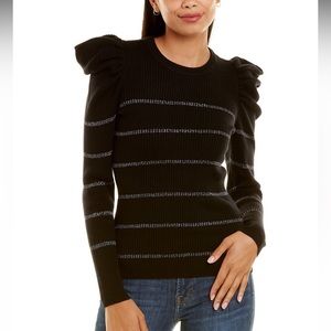 NWT 7 For All Mankind Rib Wool and Cashmere Blend Sweater